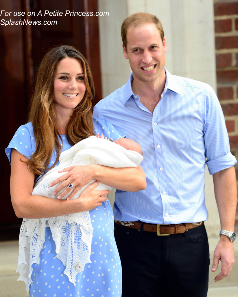 The Duke and Duchess of Cambridge present Baby Cambridge