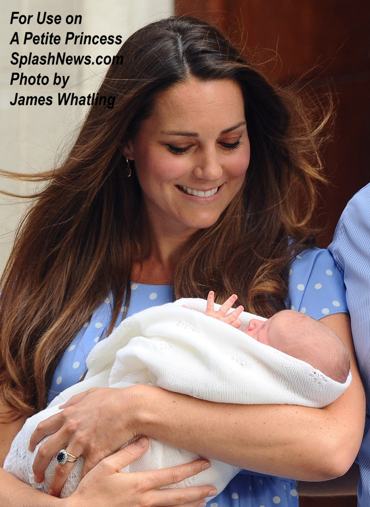 The Duke and Duchess of Cambridge present their newborn baby son