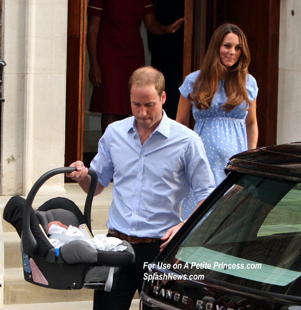 Duke and The Duchess of Cambridge and their baby boy