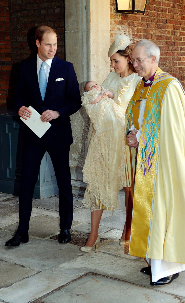 Prince George Christening - out of the Chapel