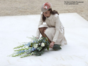 The Duke and Duchess of Cambridge and Prince Harry attend a Commemoration event at Saint Symphorien Military Cemetery