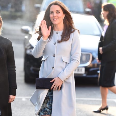 The Duchess of Cambridge attends a coffee morning at Family Friends in Kensington, London