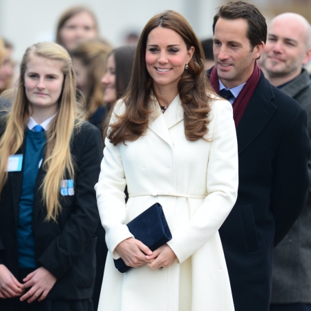 Catherine, Duchess of Cambridge visits the headquarters of Ben Ainslie Racing in Portsmouth