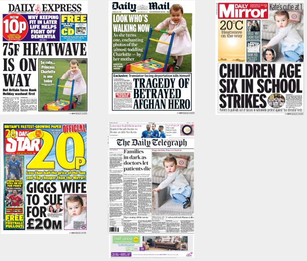 Charlotte Front Pages