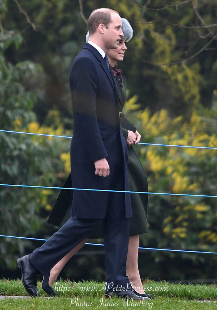 The Duke and Duchess of Cambridge attend Sunday Service at St Mary Magdalene Church, Sandringham, Norfolk, UK, on the 8th January 2017. Picture by James Whatling